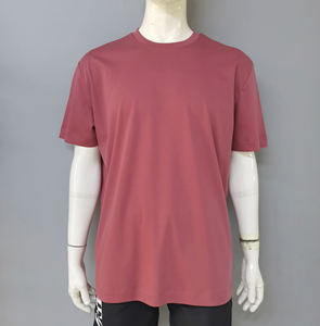 2026 New Factory Made <b>Low</b> MOQ 100% Cotton Breathable Oversized Front Logo Men's Summer Casual T-Shirt O-Neck Short Sleeve - Product Image 4