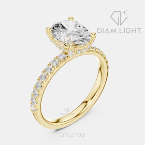 Bague en diamant de laboratoire ovale 2,00 carats, certifiée IGI, or blanc 14 carats, couleur F+, clarté VS+, tendance, pour fiançailles, mariage, cadeau - Product Image 6
