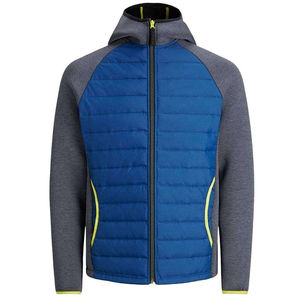 Men's Winter Varsity <b>Jacket</b> <b>Reversible</b> Eco-Friendly Quick Dry Lightweight Hooded Windproof Quilted Nylon/Polyester/Cotton Blend - Product Image 6