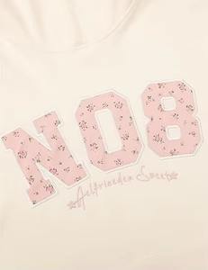 เสื้อฮู้ดโอเวอร์ไซส์ลายกราฟิกสำหรับผู้หญิง สไตล์ Y2K ปักลายดอกไม้ พิมพ์ลายตัวเลข เสื้อฮู้ดแบบสวมหัว ยูนิเซ็กส์ ดีไซน์ทันสมัย ออกแบบเองได้ ปี 2025 - Product Image 4