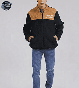 Premium Quality New Style Sherpa Men's Jackets Custom Stand Collar Winter <b>Canvas</b> Breathable Customizable Wholesale - Product Image 6