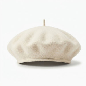 Stylish Wool <b>Beret</b> Hat For Men And Women Soft Felt Winter Fashion Headwear Comfortable Daily Wear Outdoor Lifestyle - Product Image 1