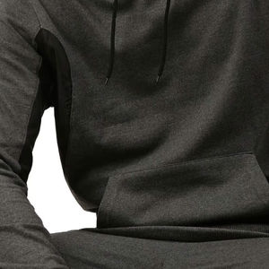 Ensemble de survêtement homme de haute qualité, pantalon de survêtement évasé épais, veste décontractée avec poches et pantalon de jogging - Product Image 6