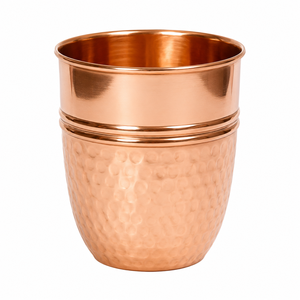 Gobelet en cuivre pur martelé fait main, bienfaits pour la santé, verre à boire pour l'eau et la détox, gobelet pour le yoga et le bien-être - Product Image 4