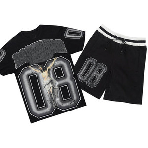 Ensemble T-shirt et short sportif pour homme – Tenue décontractée deux pièces pour l'entraînement, la gym, le fitness, l'exercice estival et le style de vie - Product Image 5