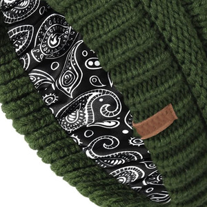 Hot Selling 100% Acrylic Knitted <b>Beanie</b> Hat Breathable <b>Waterproof</b> Adjustable Unisex Stylish Warm Hand Drawn Design - Product Image 2