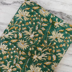 Tela de Algodón Estampada a Mano con Bloques de Colores de la India, por Metro, para Textiles del Hogar, Proveedor de Pedidos al por Mayor - Product Image 1