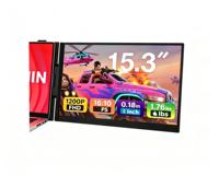 Moniteur d'extension d'écran portable S8Max ultra-fin 15,3 pouces IPS 1200p LCD double écran, protection des yeux, HDR, Plug-and-Play pour PC, Mac, PS5