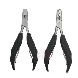 Kit d'outils professionnels pour extensions de cheveux avec étui en cuir, instruments en acier inoxydable et en métal, taille personnalisée - Product Image 2