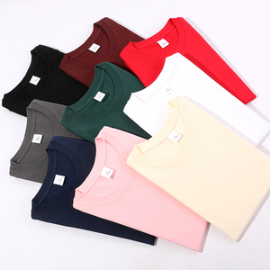 เสื้อยืดแขนสั้นคอตตอนถักน้ำหนัก 220 กรัม ทรงปกติ สกรีนโลโก้ตามสั่ง ขายส่ง สำหรับผู้หญิงและผู้ชาย - Product Image 3