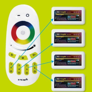 Milight Future037 4-khu vực RF 2.4 Gam cảm ứng không dây từ xa mờ Dc12-24V dải linh hoạt ánh sáng RGB Led điều khiển - Product Image 3