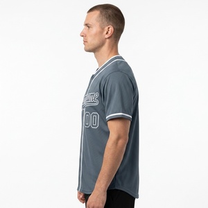 Camiseta de Béisbol con Diseño Gráfico Personalizado, 100% Poliéster, Absorbe la Humedad, Secado Rápido, Colores del Equipo Sublimados, Antiolor, Transpirable - Product Image 4