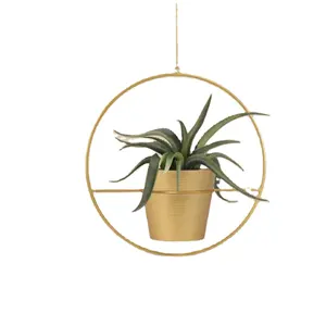 Vaso de metal para plantas, grande e personalizado, revestido de ouro, tamanho grande, elegante para decoração de casa e hotel, ideal para uso no atacado