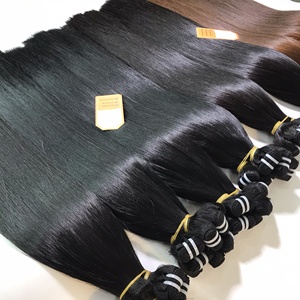 สต็อกผมบริสุทธิ์ดึงคู่สุด 12A เกรดกระดูกตรงต่อผมมนุษย์เวียดนามมัดการผลิตคุณภาพสูง - Product Image 2