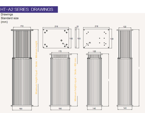 Columna elevadora telescópica de 4M con accionamiento de tornillo, de alta resistencia, con sistema de motor dual (<span class=keywords><strong>Dualmotor</strong></span> System) de 3 etapas - Product Image 4