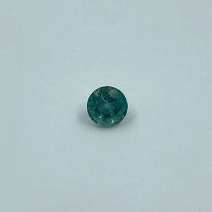 Bague de fiançailles en émeraude verte naturelle de Zambie, ronde, 0,70 ct, pierre centrale pour collection de bijoux de mariée, fabricant de pierres précieuses - Product Image 1