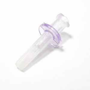 14B002 Chi Feng transparente púrpura transferencia PIN Spike 12mm sin ventilación hembra señuelo bloqueo médico policarbonato Luer conector ISO - Product Image 3