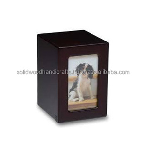 Urne funéraire en bois artisanale pour les cendres d'animaux de compagnie Urnes funéraires en bois pour les cendres de chat et de chien Urnes en bois de rose à bas prix - Product Image 2