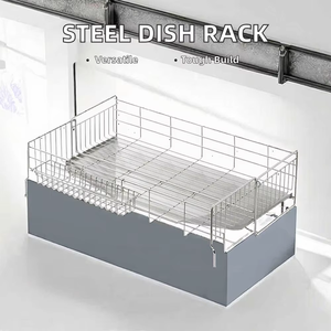 Non-slip base white coated <b>dish</b> <b>rack</b> for enhanced stability high-capacity <b>dish</b> <b>rack</b> perfect for large families - Product Image 3