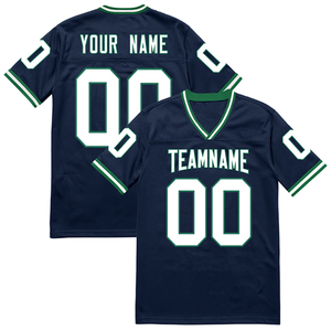 Rohzen Sports Sublimated American Football Jersey Short Sleeve 100% Polyester V-neck Quick Dry <b>Athletic</b> Team Shirt Sports - Product Image 2