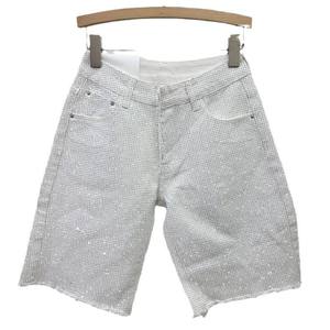 Men's Acid Washed Oxford Digital Printing Solid Mid Waist Summer Shorts <b>High</b> Streetwear 100% Cotton - Product Image 5