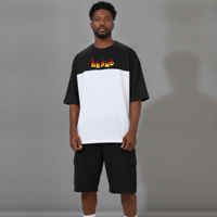 Nouvel Arrivage 2026 – Ensemble 2 Pièces Homme Streetwear Décontracté d'Été, Logo Imprimé DTF Personnalisé, 100% Coton Bicolore Respirant, Style Hip Hop
