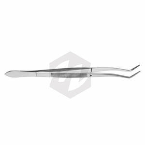 Pince à épiler Meriam de qualité supérieure, 16 cm, courbée, en acier inoxydable, instrument chirurgical dentaire, pince à épiler médicale de précision - Product Image 5