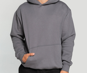 Sweat-shirt à capuche oversize pour femme Trendy Queen, à manches longues, en polaire, avec poche, pour l'hiver et l'automne - Product Image 3