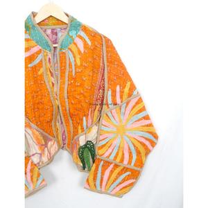 Exclusive Collection One-of-a-kind Patchwork Vintage Kantha <b>Jacket</b> Designer Boho <b>Hippie</b> Women <b>Jacket</b> Kantha women wear <b>jacket</b> - Product Image 3