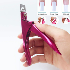 Coupe-ongles en titane rose, acier inoxydable allemand, 5,12 pouces, outil d'extension d'ongles en acrylique, coupe-ongles pour salon de beauté - Product Image 6