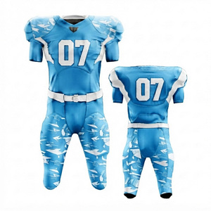 Tenue d'entraînement personnalisée en polyester respirant léger à motif 3D, taille plus, équipement d'équipe, football américain - Product Image 6