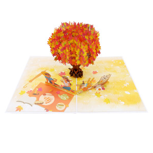 Vendeur chaud Soulmate 3D Pop Card Design personnalisé Papier découpé au laser Artisanat du Vietnam Top Trend Animal Style Cadeau et artisanat - Product Image 3