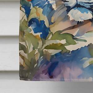 Bandera de Casa de tigre grande, poste de manga de porche Multicolor, pancarta decorativa para patio, ilustraciones de poliéster, colgante de pared, pancarta de tamaño de casa - Product Image 4