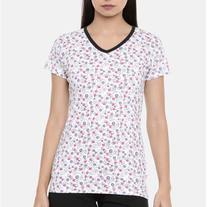 T-shirts pour femmes à impression intégrale par sublimation, couleur personnalisée, séchage rapide, respirants, à prix avantageux et avec service OEM - Product Image 1