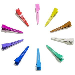 Pinces de sectionnement professionnelles multicolores pour cheveux, pinces antidérapantes pour coiffeur, accessoires et outils de coiffure pour salon - Product Image 1