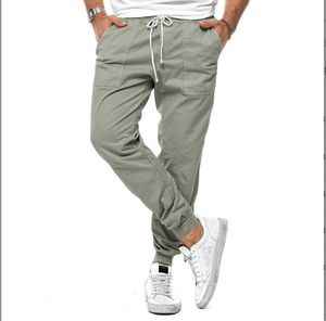 Comfortable Sweatpants Spring Loose Straight Leg <b>Trousers</b> for Men Men's <b>Drawstring</b> High Waisted Solid Color Casual Sports - Product Image 5