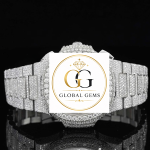 High Quality Baguette Moissanite Diamond Analog Quartz Watch with Square Shape Stylish Timepiece for Collectors at Good Price - Product Image 3