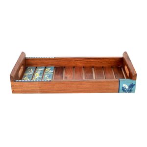 Wooden Rectangular <b>Platter</b> Serving Tray Exclusive Style Decorative for Home and Restaurant Usage Available At Premium Quality - Product Image 2