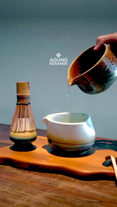 Agung Keramik Ceramic Green Chun <b>Matcha</b> Bowl <b>Tea</b> Tool <b>Set</b> Japandi Style Eco-Friendly Durable Heat-Resisting Easy Clean <b>Tea</b> - Product Image 6