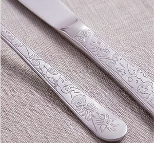 Ensemble de couverts en acier inoxydable MughaL Jali gravé au miroir, entièrement décoré, pour la maison, les restaurants, les fêtes et les hôtels - Product Image 2