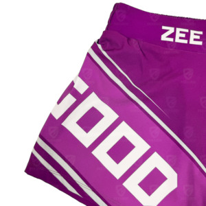 Custom Logo Heat-Transfer Printed Ranked Jiu Jitsu Fight Shorts Men Women 4-Way Stretch Mid-<b>Thigh</b> Grappling Front Position - Product Image 4