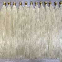 Vente en gros de cheveux humains vierges russes doublement étirés Itip 16A, lisses et avec mèches