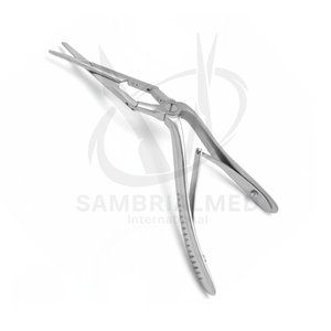 Tijeras para Septum Becker de Doble Acción Sambrialmed International, Hojas Dentadas Anguladas de 18 cm, Instrumentos Manuales para Rinoplastia - Product Image 4