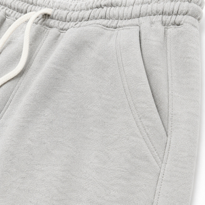 Shorts Bermuda en Coton Gris pour Homme, Taille Mi-Haute Élastique, Décontracté avec Poches, Tissu Respirant, Couleur Unie - Product Image 6