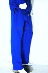 Ensemble Jogging Femme Bleu Royal – Sweat-shirt et Pantalon en Molleton Premium Délavé à l'Acide 100% Coton Biologique Coupe Classique Design Personnalisé Vente en Gros - Product Image 5