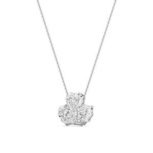 จี้เพชรทรงมาร์คีส์ 1.59 กะรัต ทองคำขาว 14K ประดับเพชรเลี้ยงในห้องปฏิบัติการ ดีไซน์สวยงาม สำหรับผู้หญิง เหมาะเป็นของขวัญแต่งงาน - Product Image 4