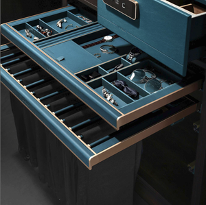 Armoire coulissante de luxe JY Project, tendance 2026, en bois moderne, pour chambre à coucher, dressing intégré - Product Image 6