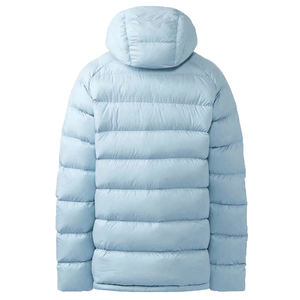 Blouson matelassé camouflage personnalisé pour homme, épais, chaud, à capuche, col montant, blocs de couleur, zippé, imperméable, respirant, pour le ski - Product Image 6