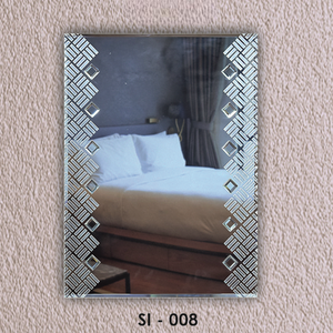 Durable Sleek Designer <b>Mirror</b> Frameless <b>Wall</b>-Mounted Art Decor Frosted <b>Mirror</b> Art Decor - Product Image 1