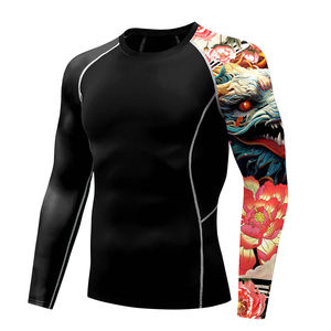 เสื้อแรชการ์ดแขนยาวสำหรับผู้ชาย ผลิตอย่างมืออาชีพ ราคาขายส่ง เหมาะสำหรับใส่เล่นน้ำแบบสบายๆ - Product Image 3